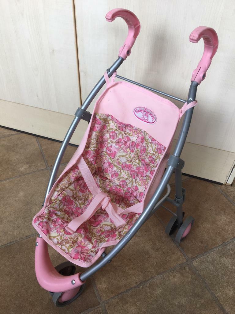 baby annabell 3 wheel stroller